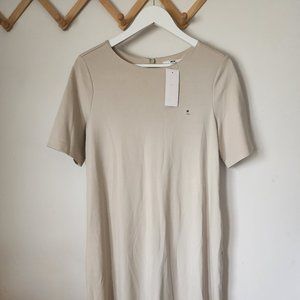Uniqlo Basic Cream Mini Dress